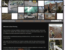 Tablet Screenshot of duzifencing.com
